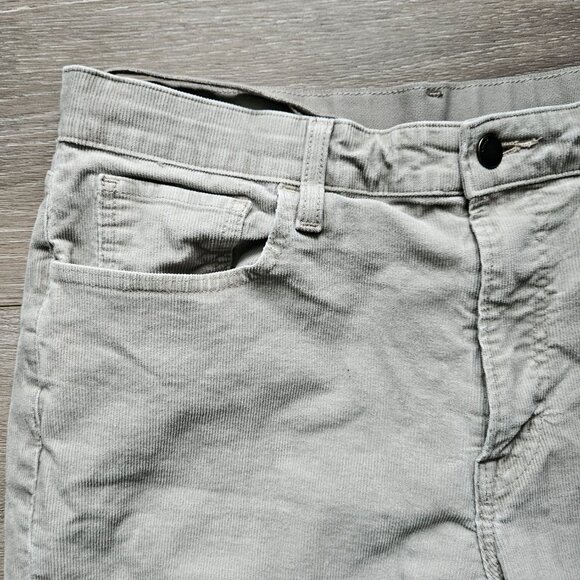 Uniqlo Beige Corduroy drawstring men's pants size L - Picture 2 of 7